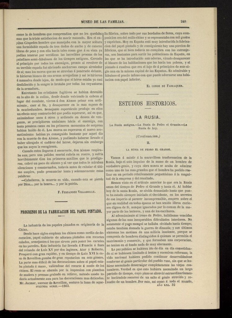 Miniatura de Museo de las familias: periódico mensual segunda serie de 1863, nº 32