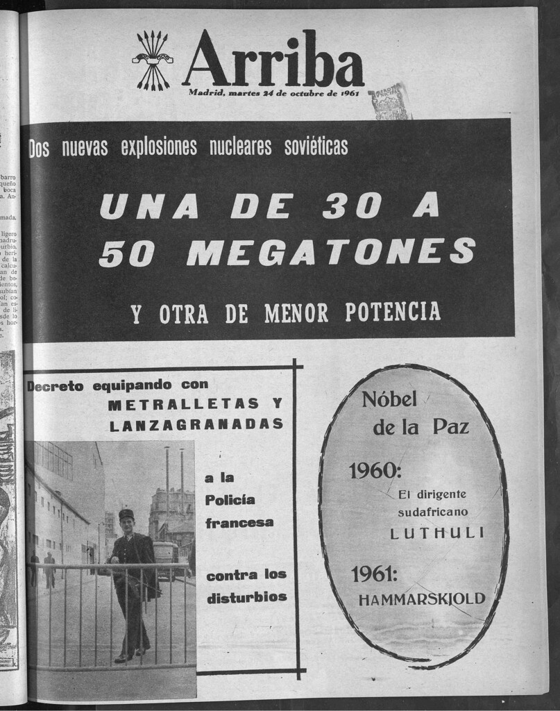 Miniatura de Arriba del 24 de octubre de 1961