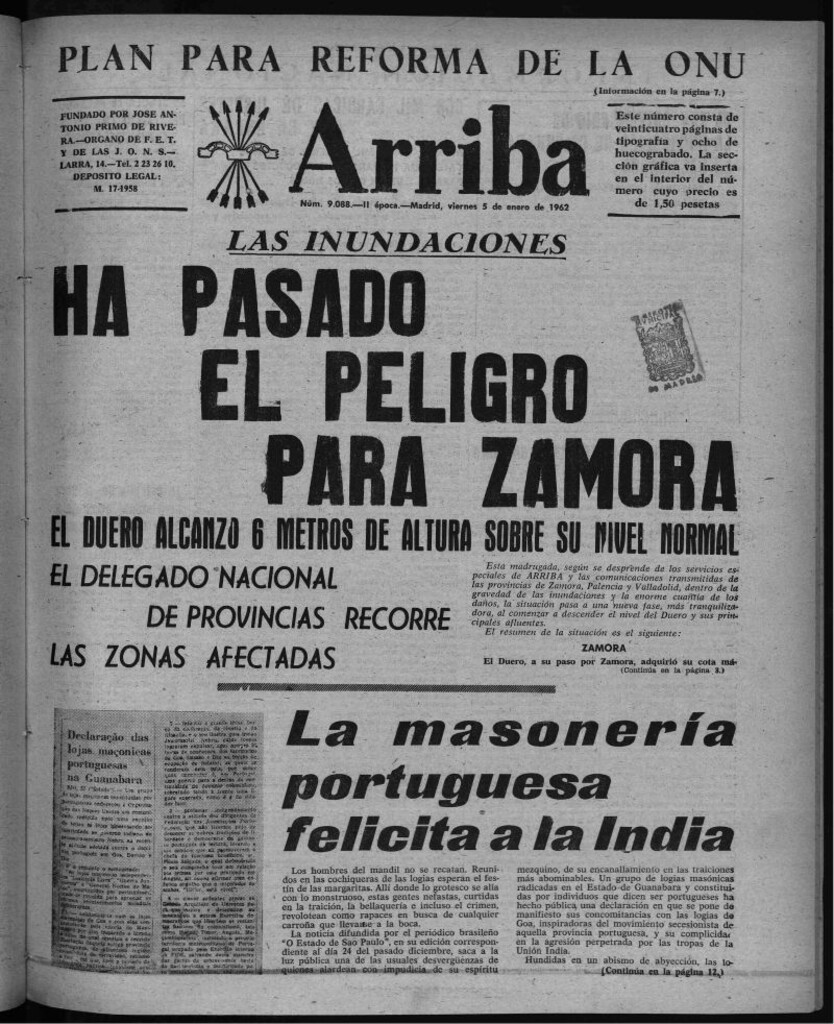 Miniatura de Arriba del 5 de enero de 1962