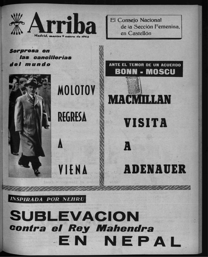 Miniatura de Arriba del 9 de enero de 1962