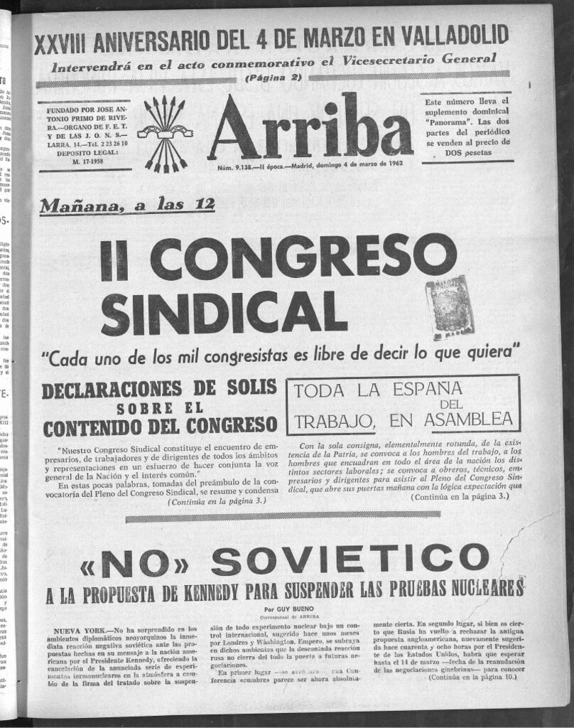 Miniatura de Arriba del 4 de marzo de 1962