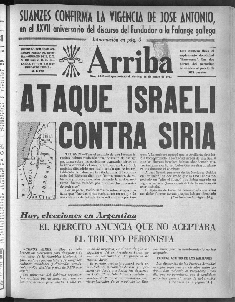 Miniatura de Arriba del 18 de marzo de 1962
