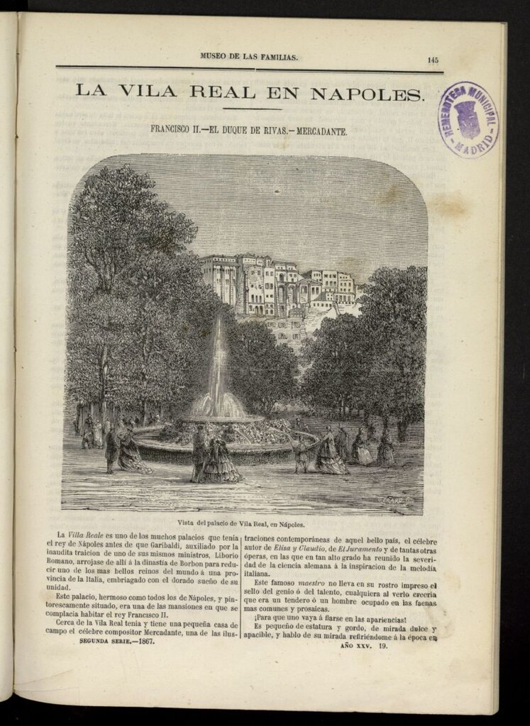 Miniatura de Museo de las familias: periódico mensual segunda serie de 1867, nº 19