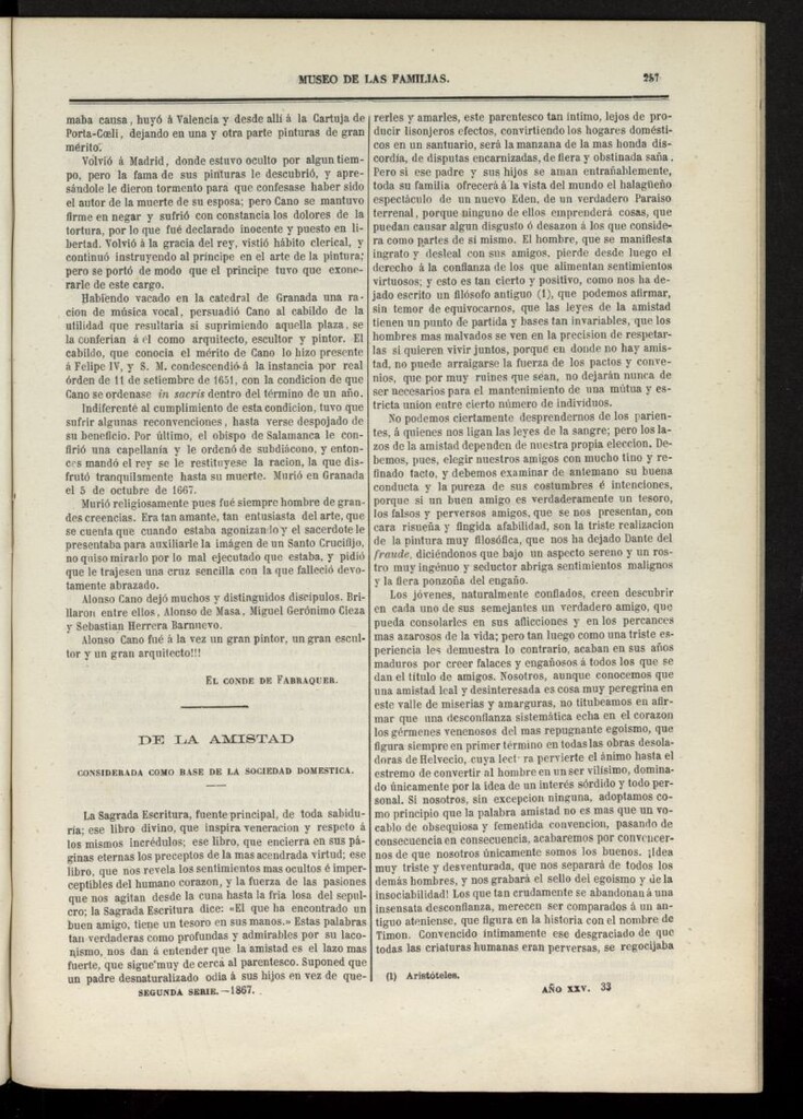 Miniatura de Museo de las familias: periódico mensual segunda serie de 1867, nº 33