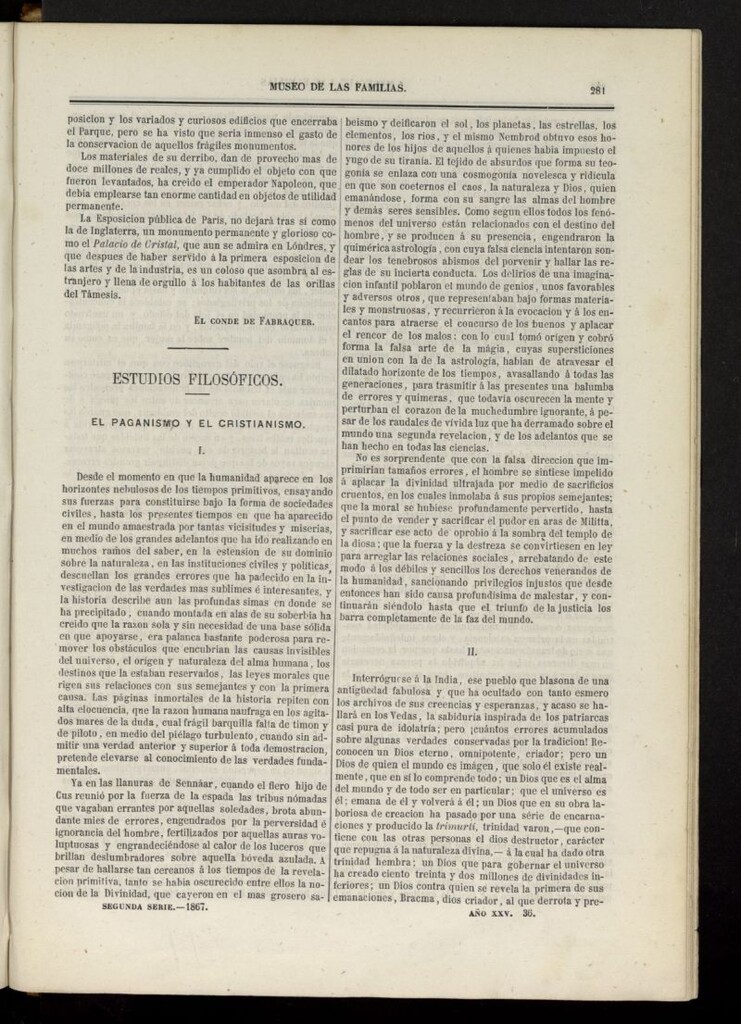 Miniatura de Museo de las familias: periódico mensual segunda serie de 1867, nº 36