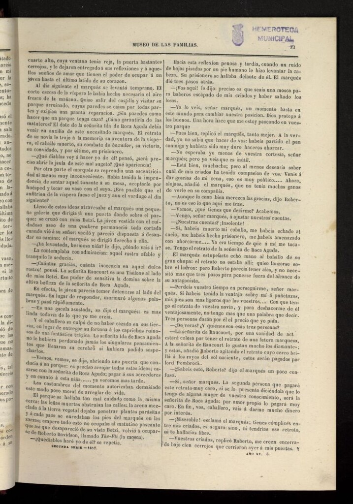 Miniatura de Museo de las familias: periódico mensual segunda serie de 1857, nº 5