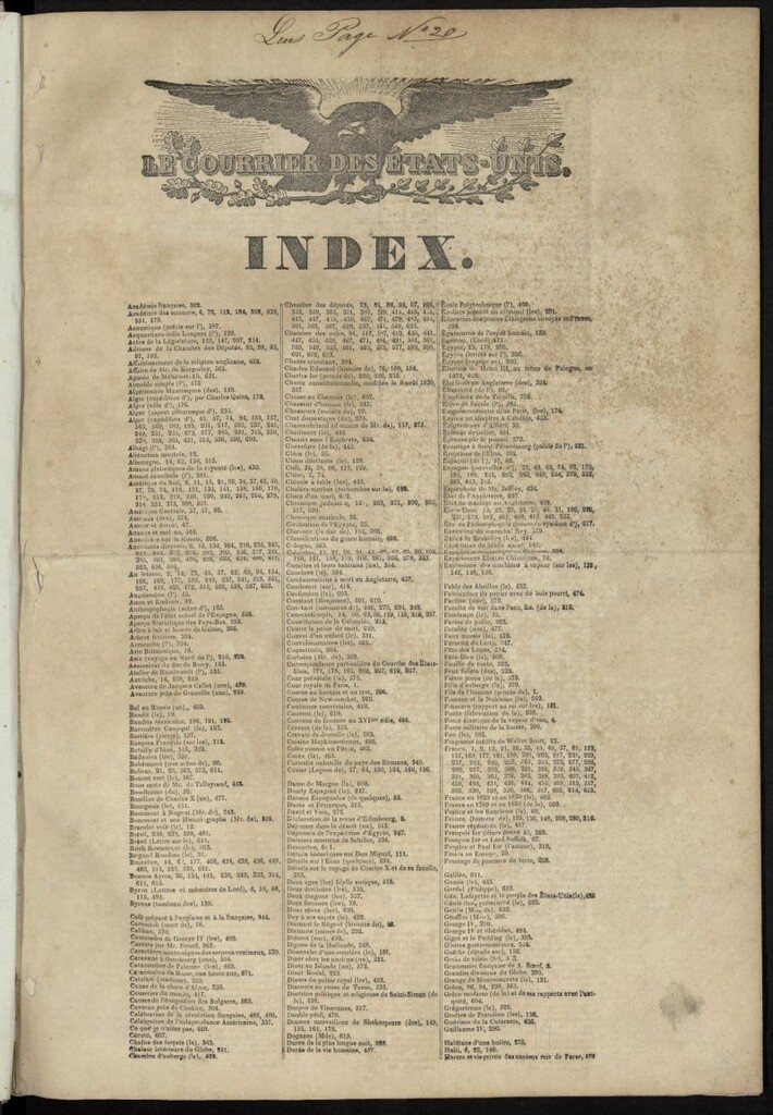 Miniatura de Le Courrier des États-Unis