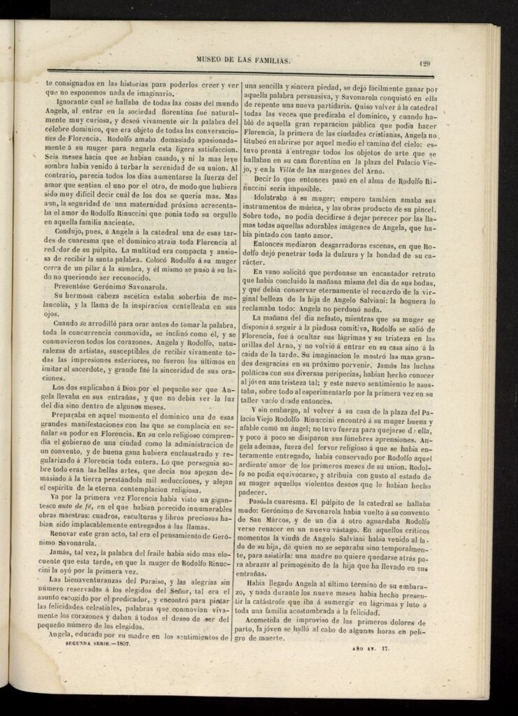 Miniatura de Museo de las familias: periódico mensual segunda serie de 1857, nº 17