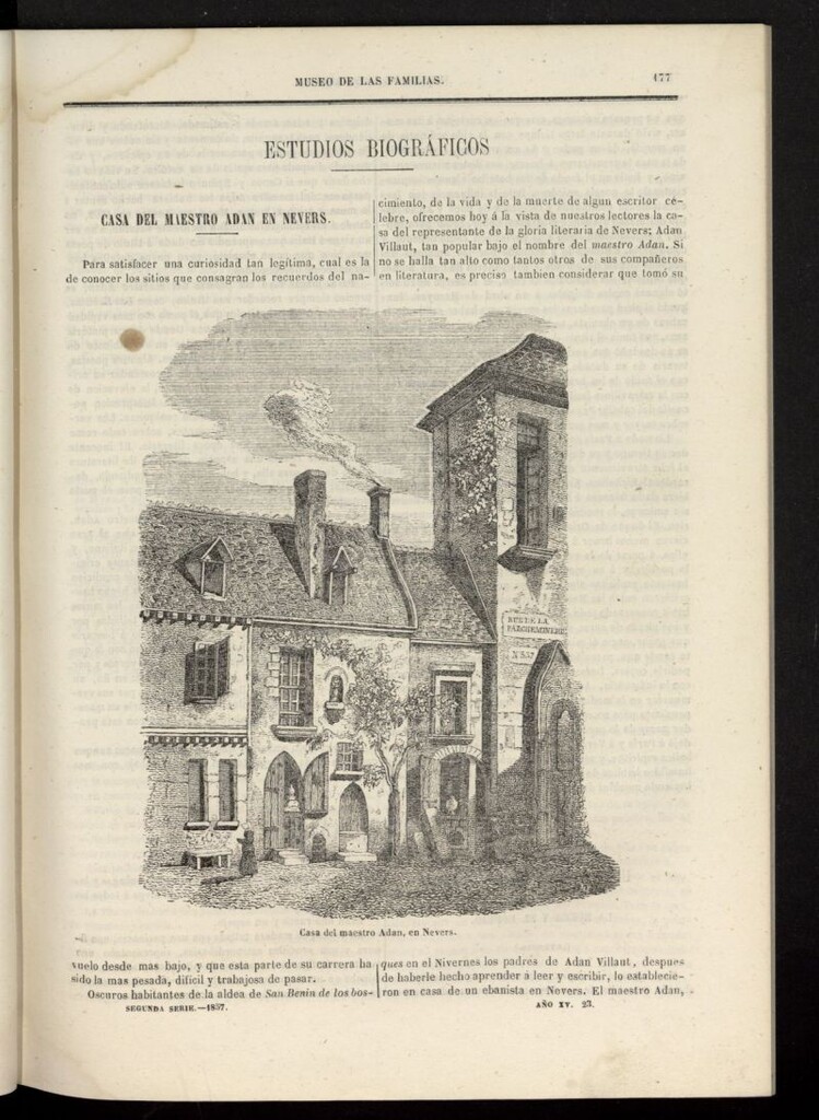 Miniatura de Museo de las familias: periódico mensual segunda serie de 1857, nº 23