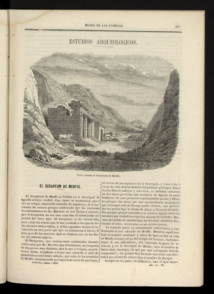 Miniatura de Museo de las familias: periódico mensual segunda serie de 1857, nº 33