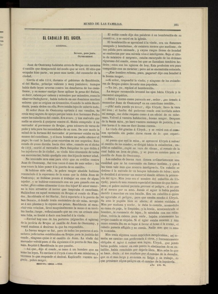 Miniatura de Museo de las familias: periódico mensual segunda serie de 1858, nº 14