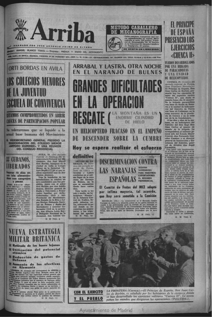 Miniatura de Arriba del 20 de febrero de 1970