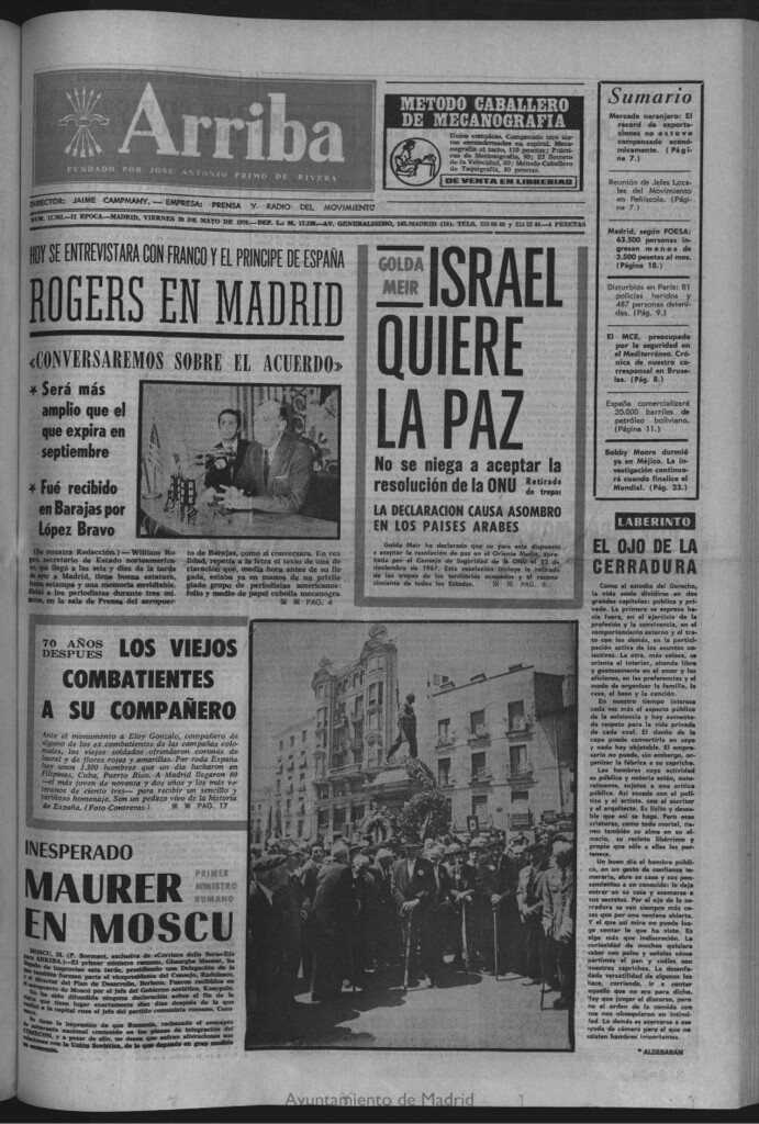Miniatura de Arriba del 29 de mayo de 1970