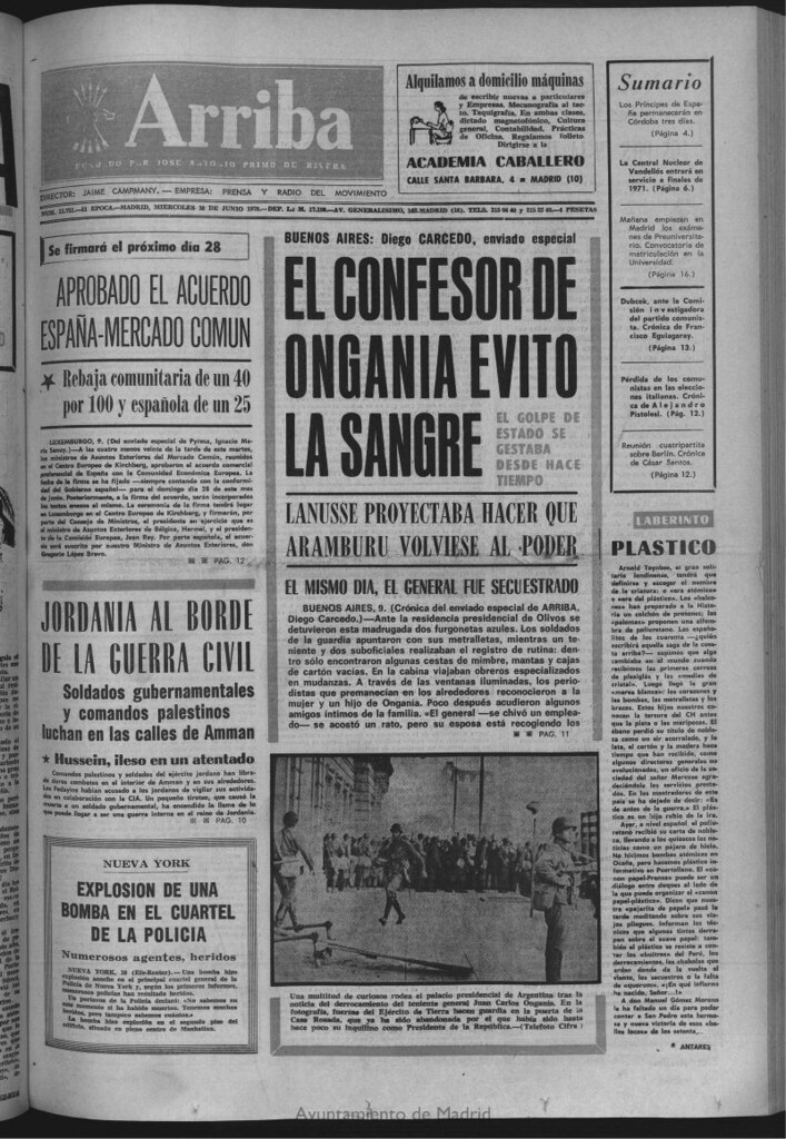 Miniatura de Arriba del 10 de junio de 1970