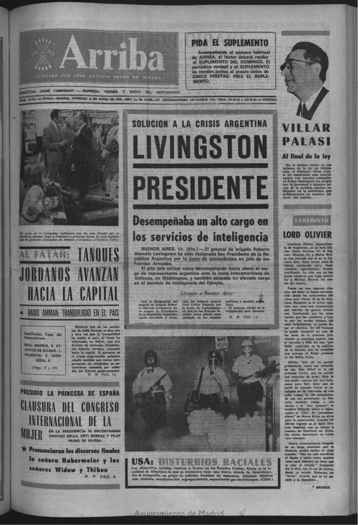 Miniatura de Arriba del 14 de junio de 1970