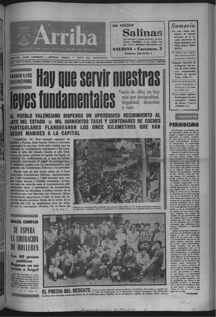 Miniatura de Arriba del 16 de junio de 1970