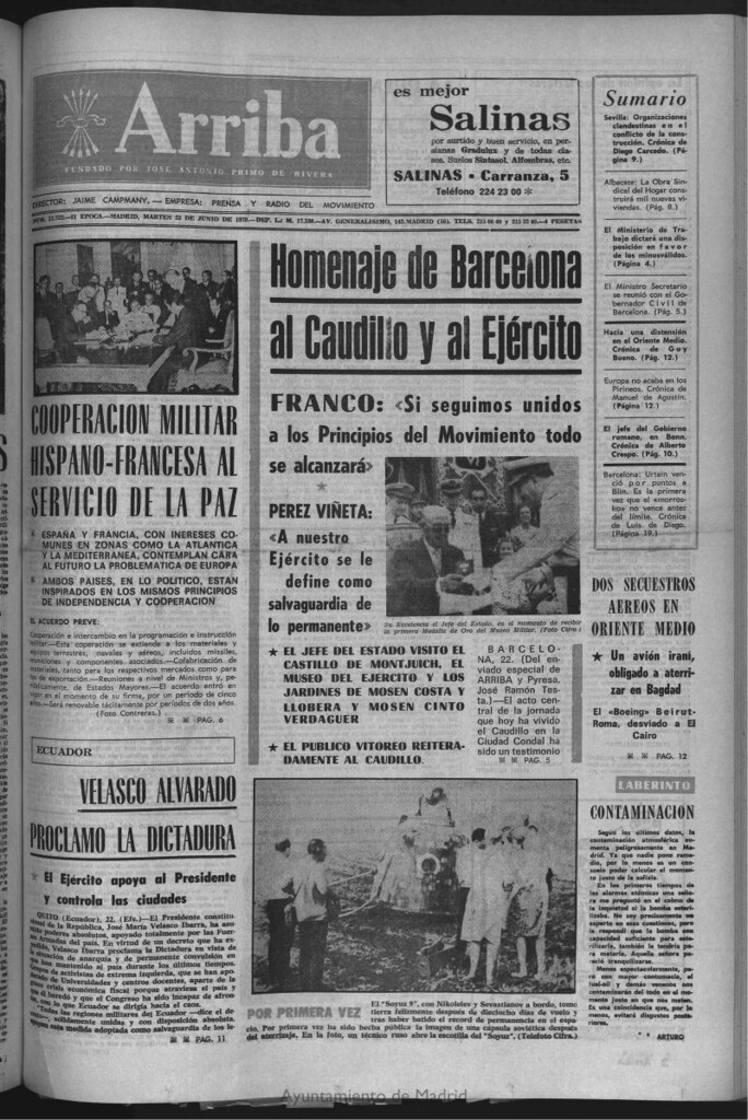 Miniatura de Arriba del 23 de junio de 1970