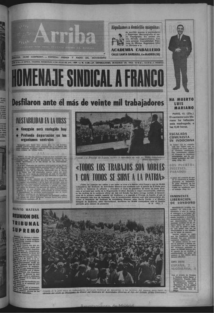 Miniatura de Arriba del 15 de julio de 1970
