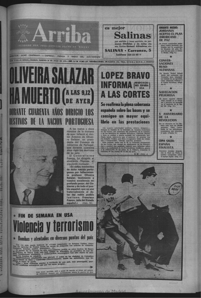 Miniatura de Arriba del 28 de julio de 1970