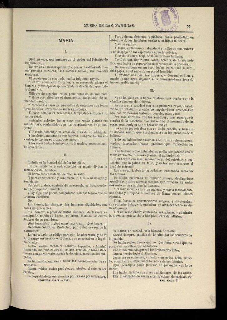 Miniatura de Museo de las familias: periódico mensual segunda serie de 1865, nº 8