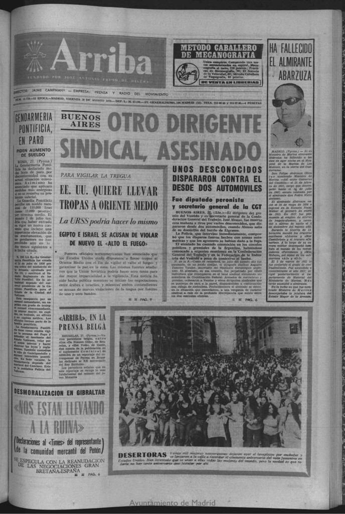 Miniatura de Arriba del 28 de agosto de 1970