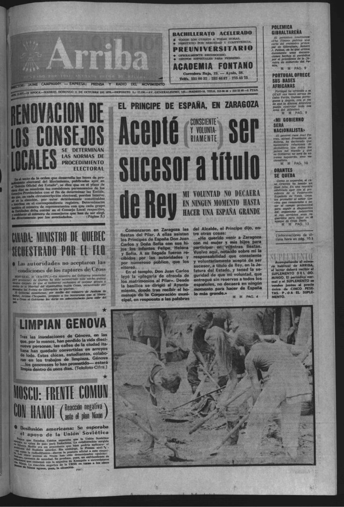 Miniatura de Arriba del 11 de octubre de 1970