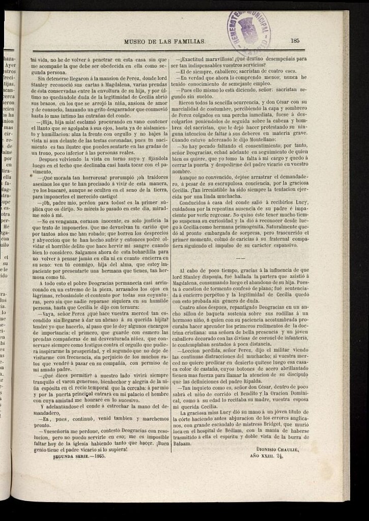 Miniatura de Museo de las familias: periódico mensual segunda serie de 1865, nº 24