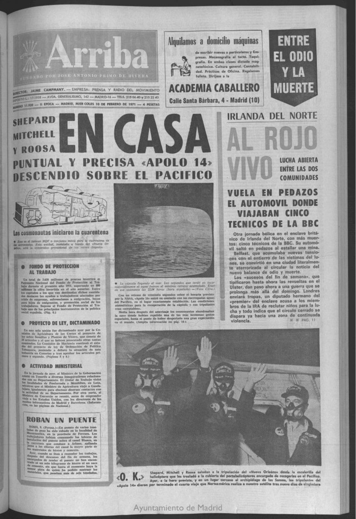 Miniatura de Arriba del 10 de febrero de 1971