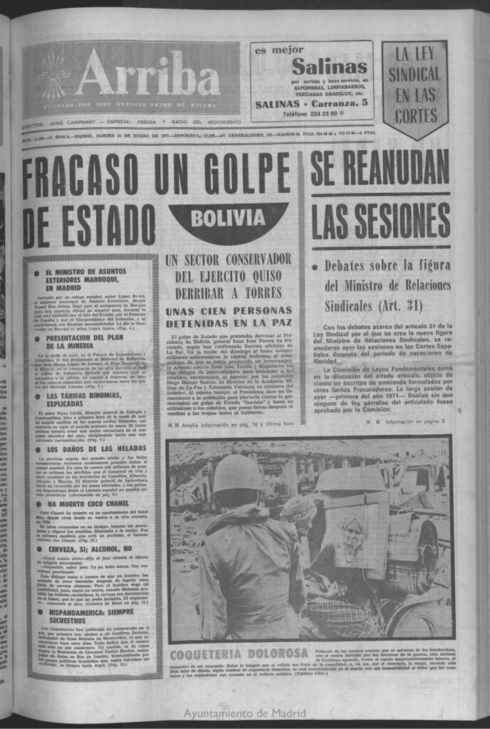 Miniatura de Arriba del 12 de enero de 1971