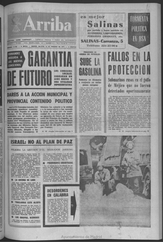 Miniatura de Arriba del 16 de febrero de 1971