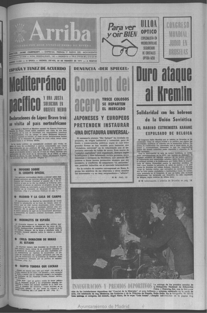 Miniatura de Arriba del 25 de febrero de 1971