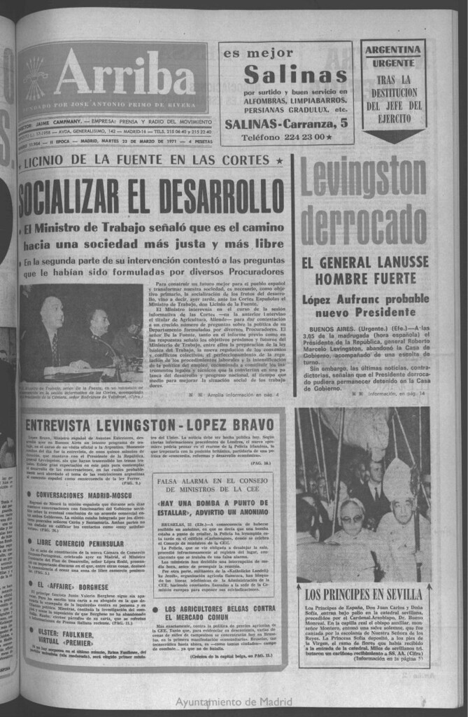 Miniatura de Arriba del 23 de marzo de 1971