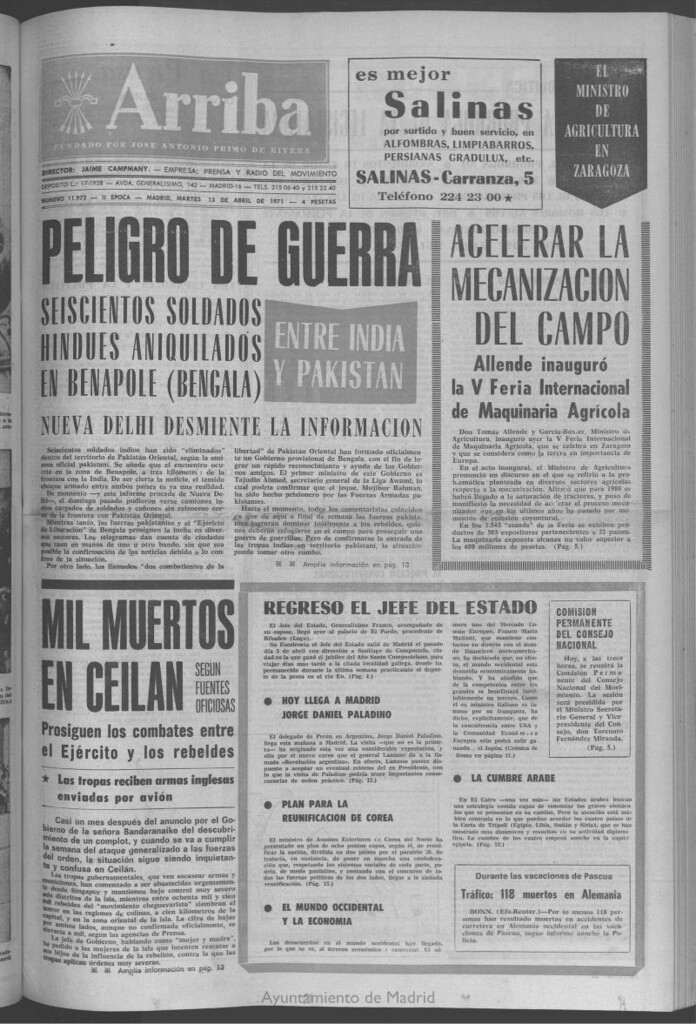 Miniatura de Arriba del 13 de abril de 1971