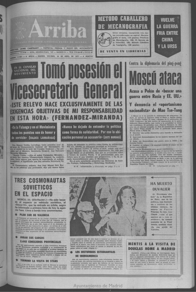 Miniatura de Arriba del 23 de abril de 1971