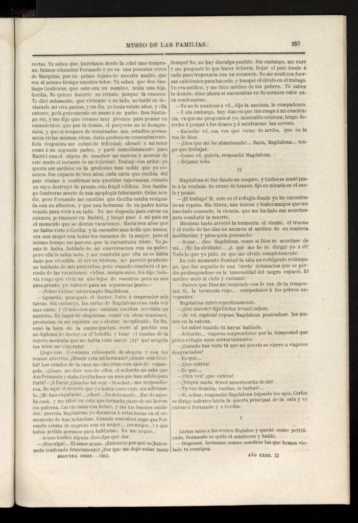 Miniatura de Museo de las familias: periódico mensual segunda serie de 1865, nº 33