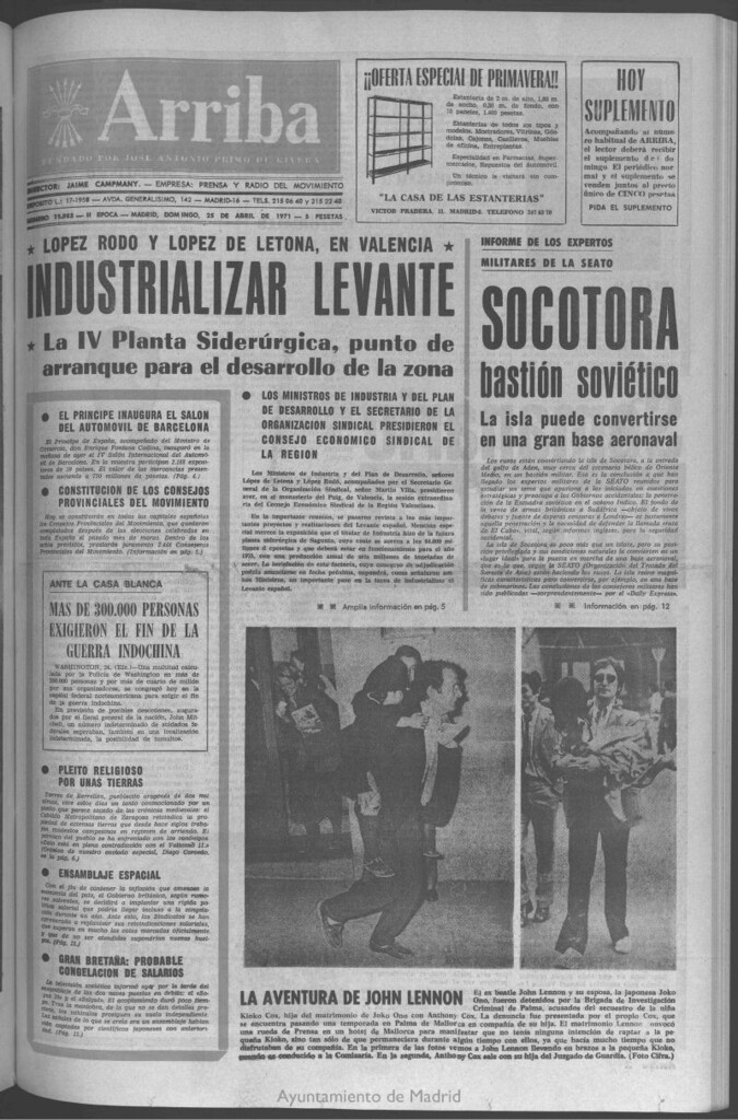 Miniatura de Arriba del 25 de abril de 1971