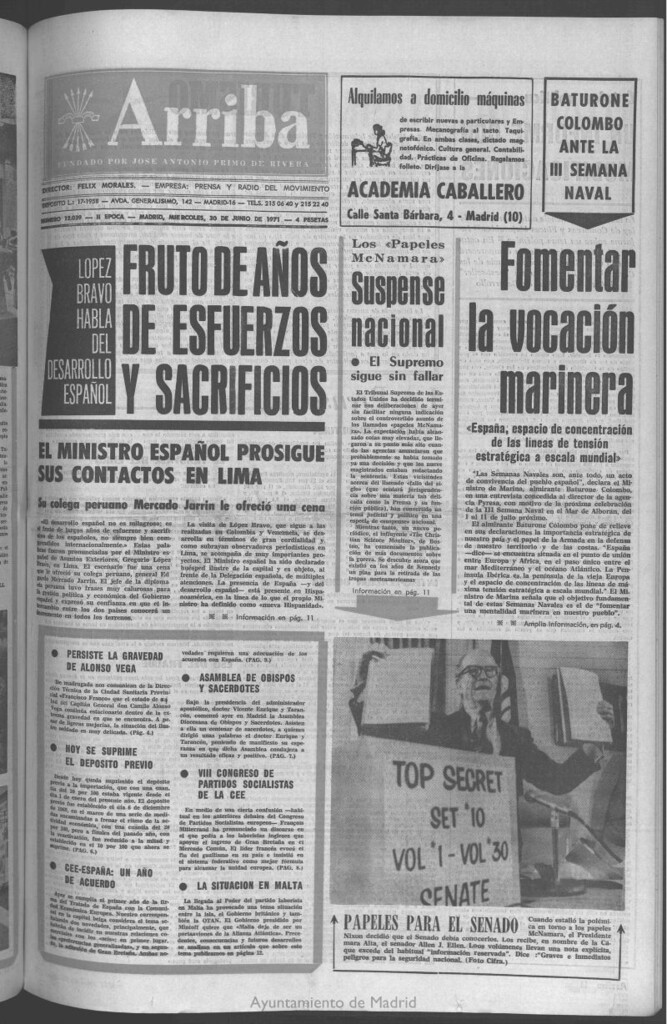 Miniatura de Arriba del 30 de junio de 1971