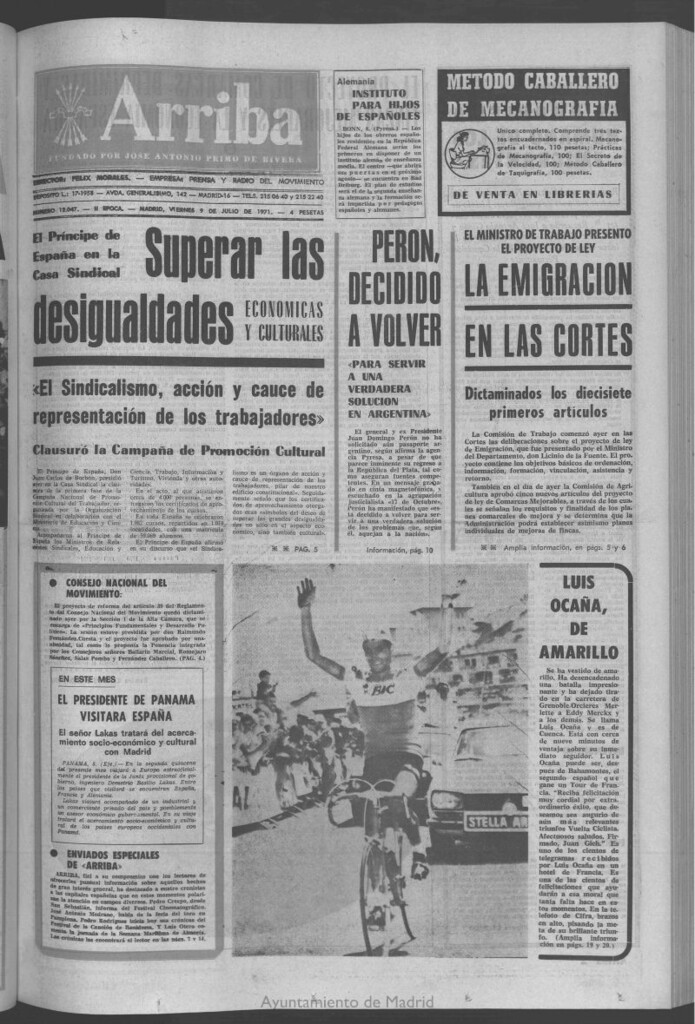 Miniatura de Arriba del 9 de julio de 1971