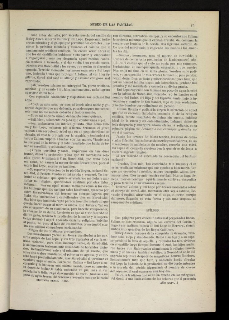 Miniatura de Museo de las familias: periódico mensual segunda serie de 1866, nº 3