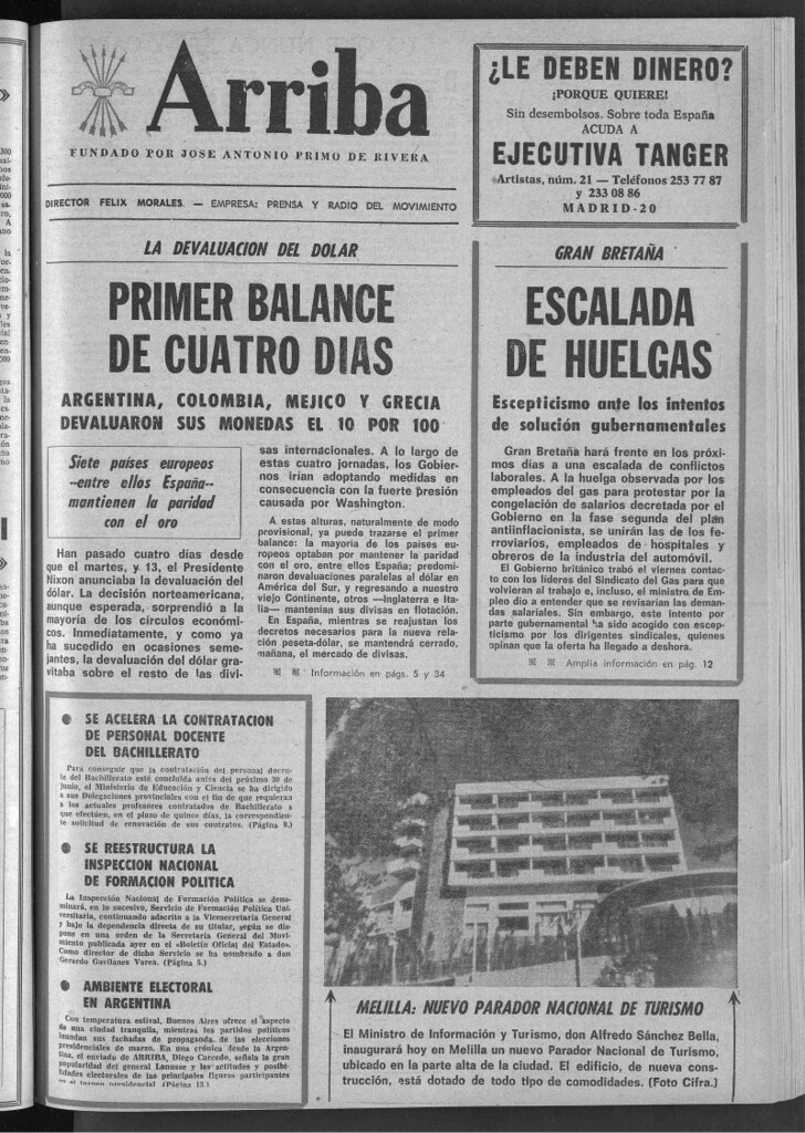 Miniatura de Arriba del 18 de febrero de 1973
