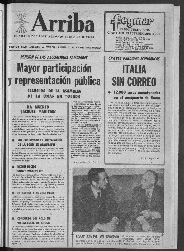 Miniatura de Arriba del 29 de abril de 1973