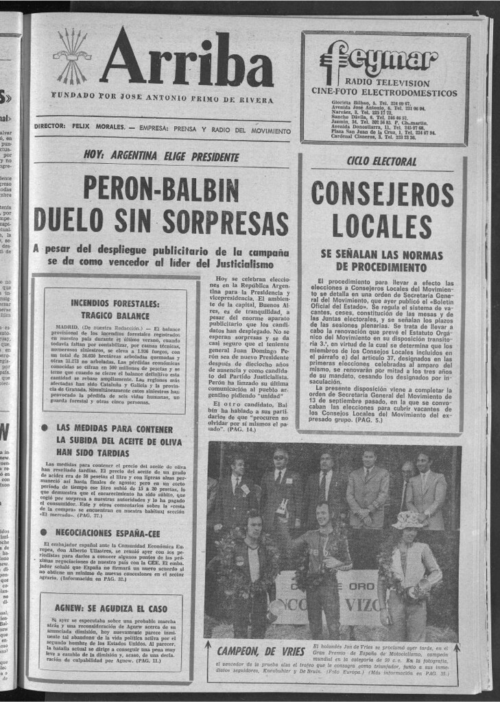 Miniatura de Arriba del 23 de septiembre de 1973