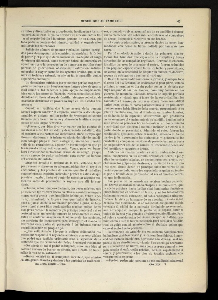Miniatura de Museo de las familias: periódico mensual segunda serie de 1867, nº 9