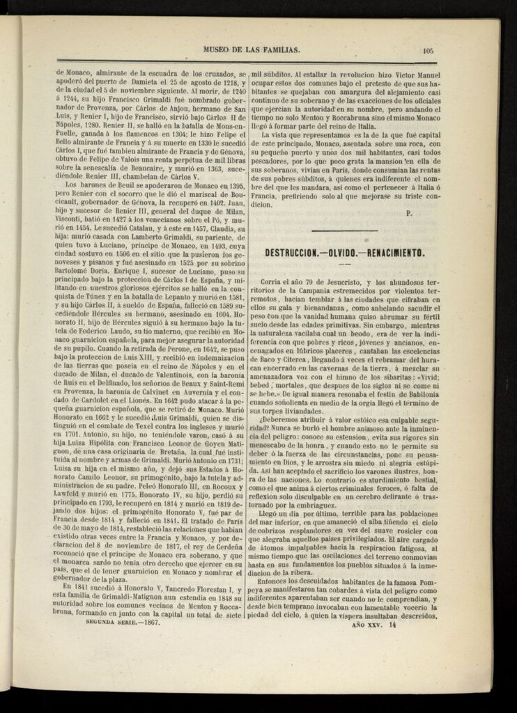 Miniatura de Museo de las familias: periódico mensual segunda serie de 1867, nº 14