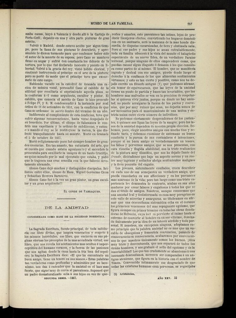 Miniatura de Museo de las familias: periódico mensual segunda serie de 1867, nº 33