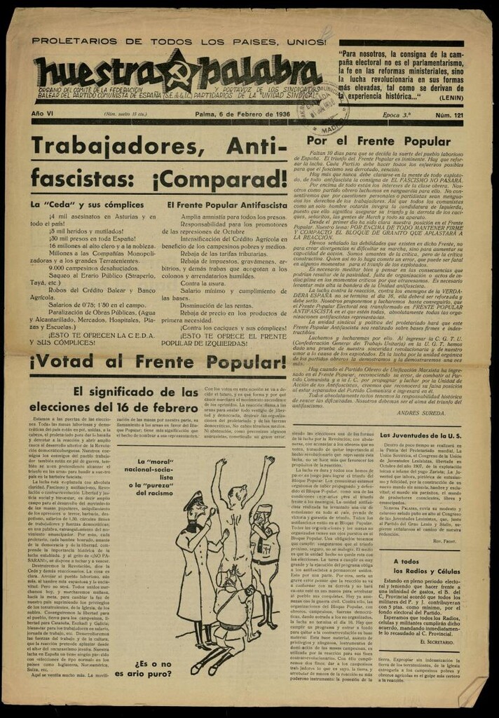 Miniatura de Nuestra Palabra del 6 de febrero de 1936