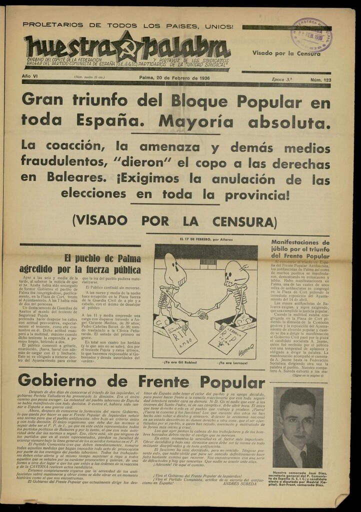 Miniatura de Nuestra Palabra del 20 de febrero de 1936