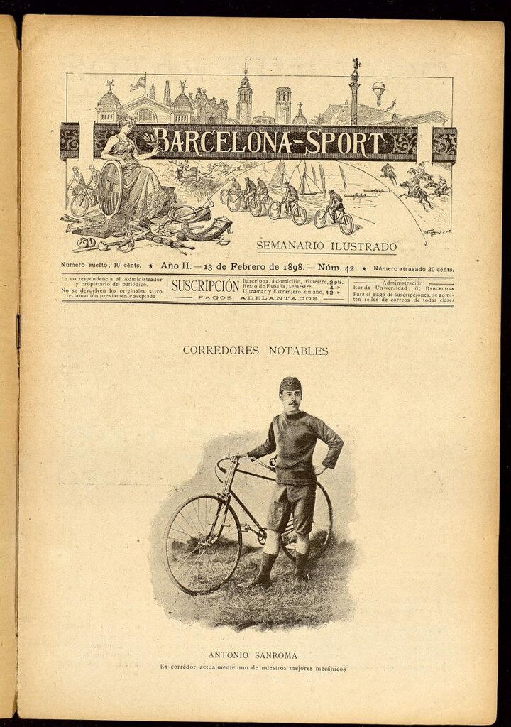 Miniatura de Barcelona Sport. 13 de febrero de 1898