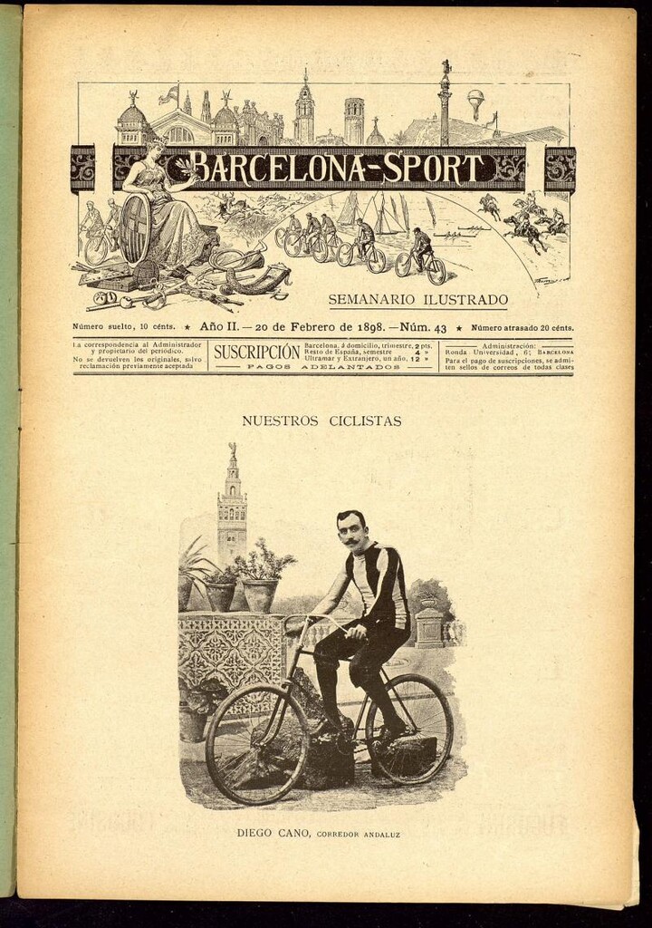 Miniatura de Barcelona Sport. 20 de febrero de 1898