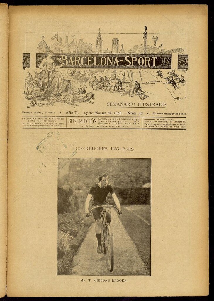 Miniatura de Barcelona Sport. 27 de marzo de 1898